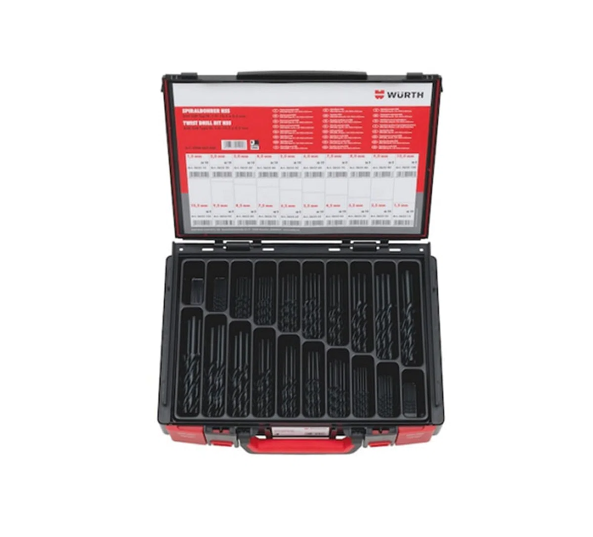 Würth Punta Elicoidale metallo assortimento/set Bo-Sort Met DIN338-155tlg HSS sysko 1 pezzi