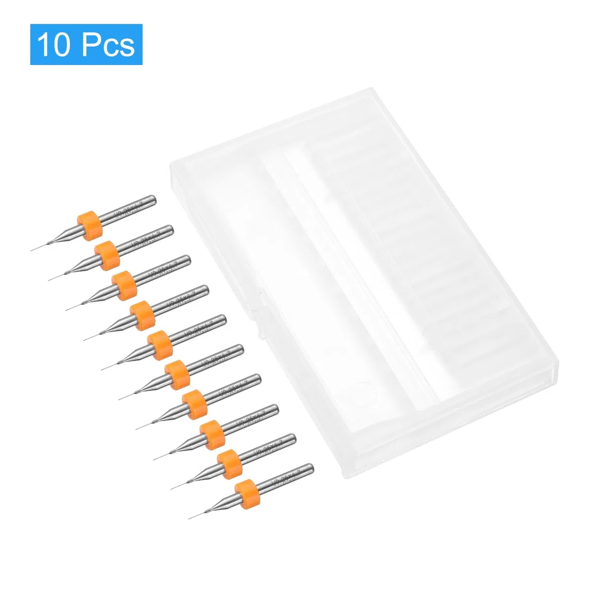 QUARKZMAN Punte Per Trapano PCB 0.25mm In Carburo Di Tungsteno Utensile Rotante Per Gioielli CNC Incisione Circuiti Stampati Micro Punte Da Trapano Gambo 1/8 Di Pollice 10 Pezzi