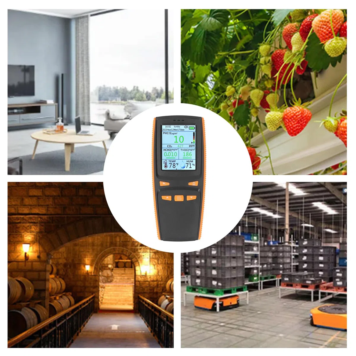 Mingzhe Monitor CO2 PM2.5 con Funzioni di Temperatura e Umidità