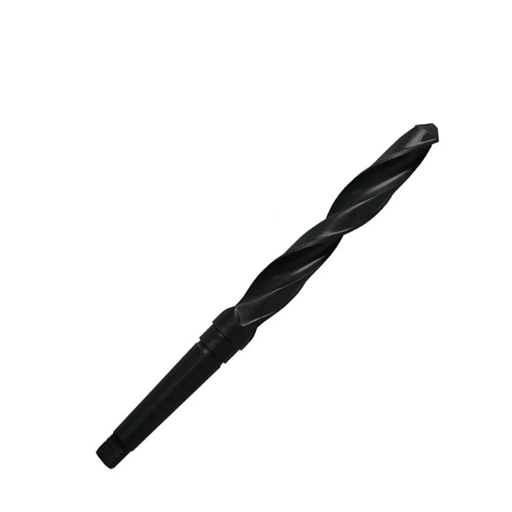 1 punta elicoidale per trapano HSS con codolo conico Morse, 10-65 mm, nera, per trapano in legno e metallo (49 mm)