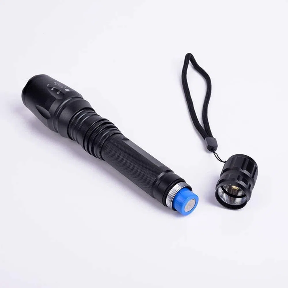 Torcia Ricaricabile USB, Torcia elettrica a LED, Torcia elettrica a LED Super Luminosa, Impermeabile, Torcia zoomabile for Campeggio, Emergenza