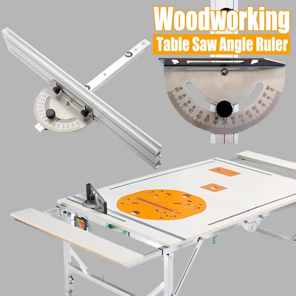 Calibro universale per sega da tavolo, misuratore per sega obliqua, righello angolare per sega da tavolo, goniometro per sega obliqua, utensili per lavorazione del legno con sega a nastro, righello