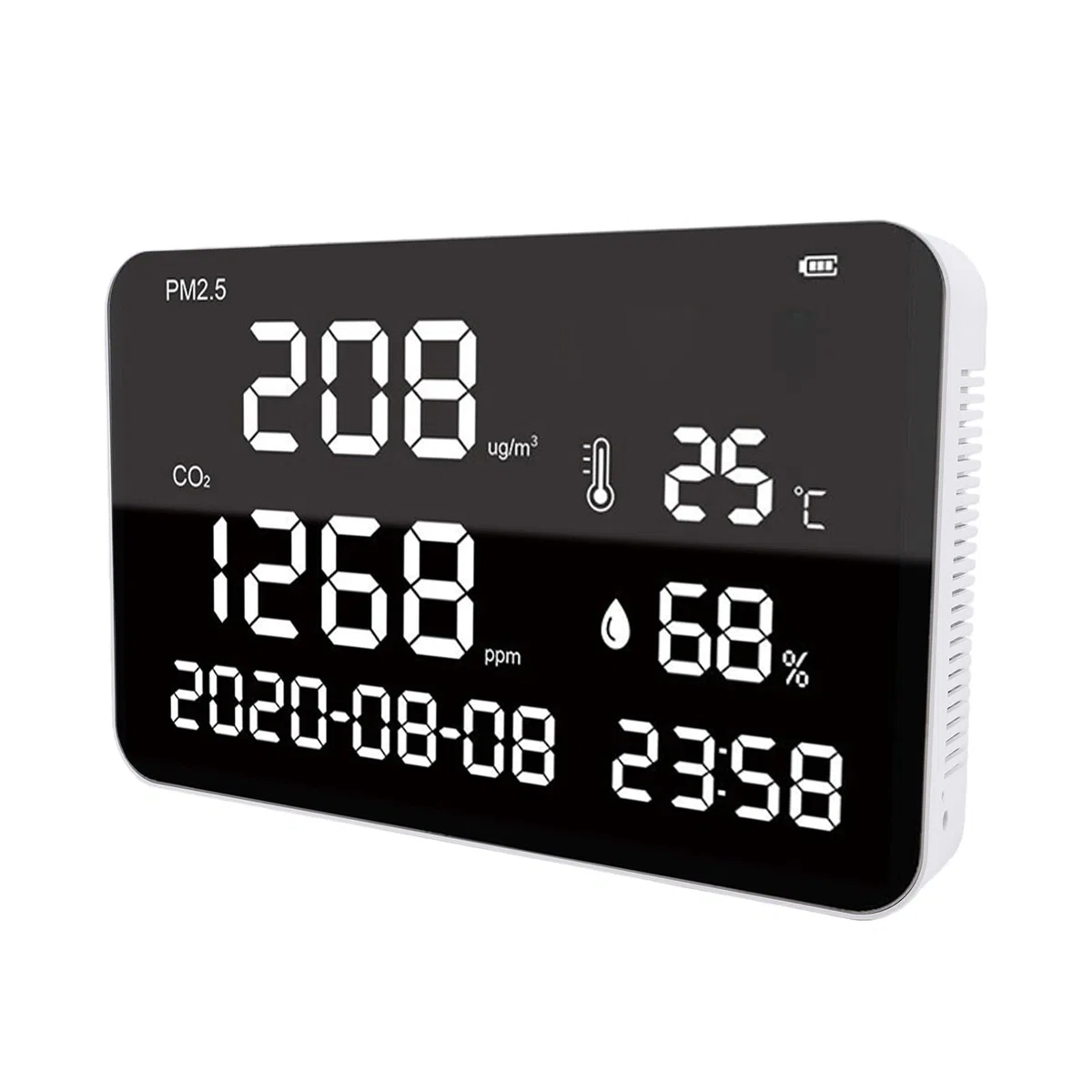EMUKOEP Rilevatore di CO2 Montato a Parete per Monitor della qualità