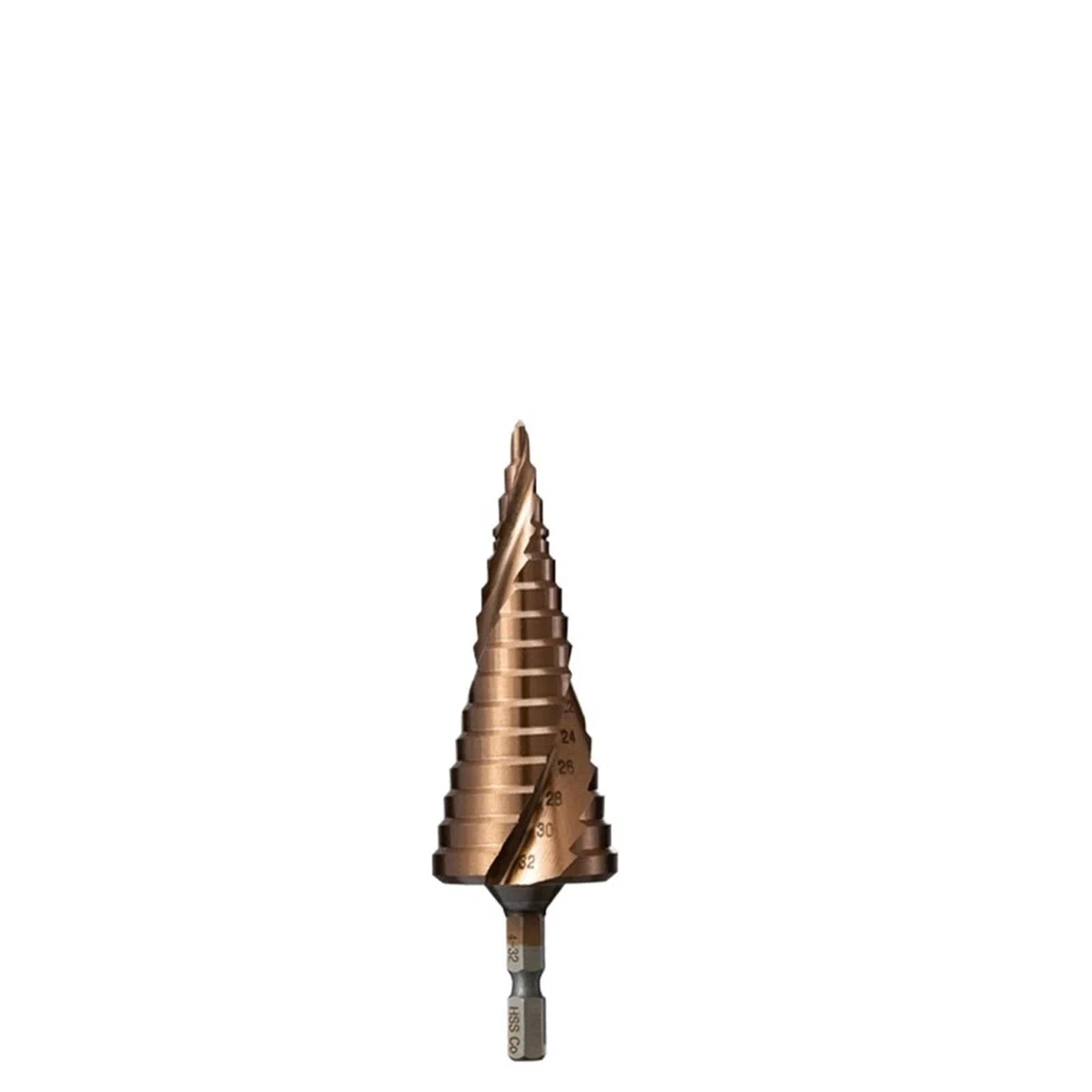 M35 spirale diritta scanalata triangolo esagonale cambio rapido 1 pezzo (dimensioni: 4-20 mm (9 passi))