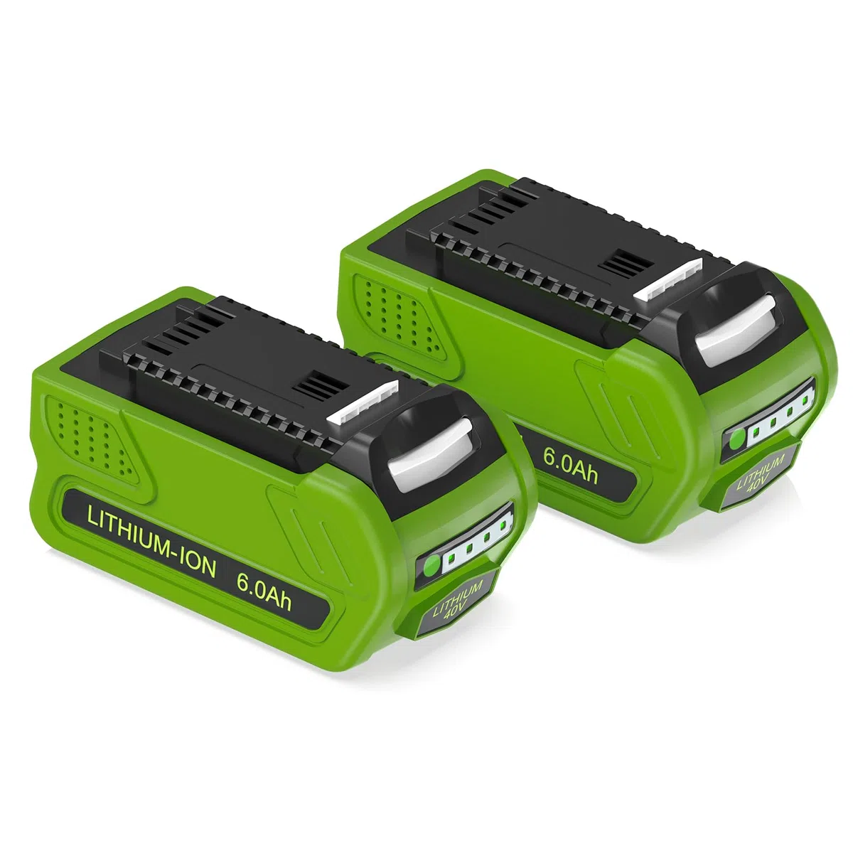 2x 40V 6Ah DREAMDASH Batteria di Ricambio per Greenworks G40B2 G40B4 G40B5