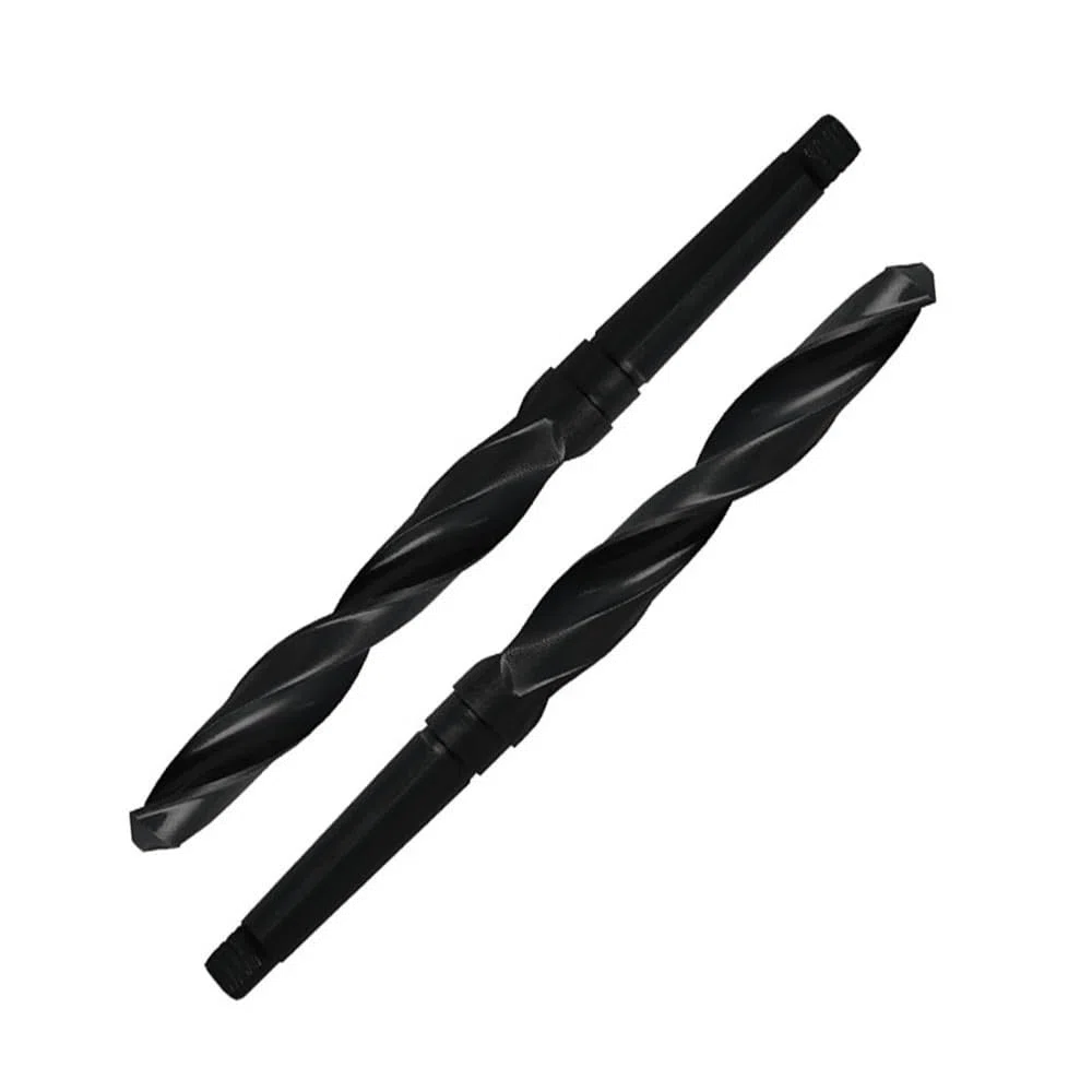 1 punta elicoidale per trapano HSS con codolo conico Morse, 10-65 mm, nera, per trapano in legno e metallo (49 mm)