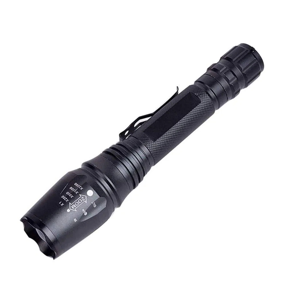 Torcia Ricaricabile USB, Torcia elettrica a LED, Torcia elettrica a LED Super Luminosa, Impermeabile, Torcia zoomabile for Campeggio, Emergenza