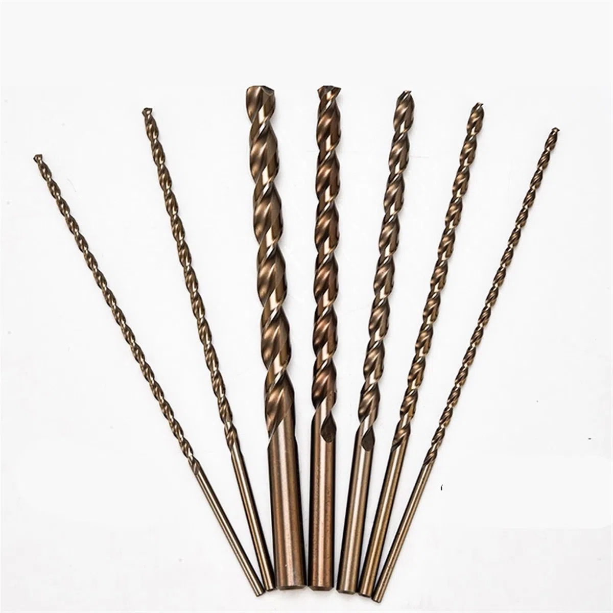 Punta da trapano lunga in cobalto da 4 mm-12 mm x 400 mm HSSCO M35 for foratura profonda parabolica for acciaio legato inossidabile, ghisa, 1 pezzo(10mm 1pc)