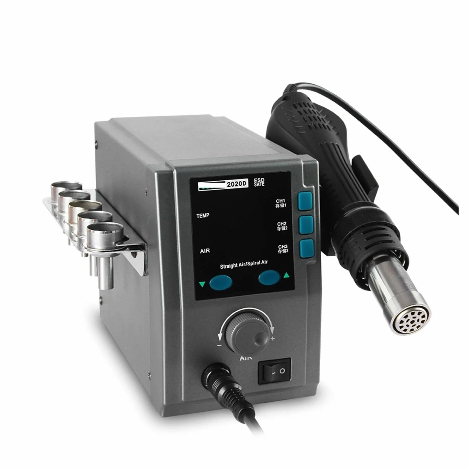 Stazione di rilavorazione ad Aria Calda 2020D 700W, Pistola Termica SMD Digitale for PCB del Telefono