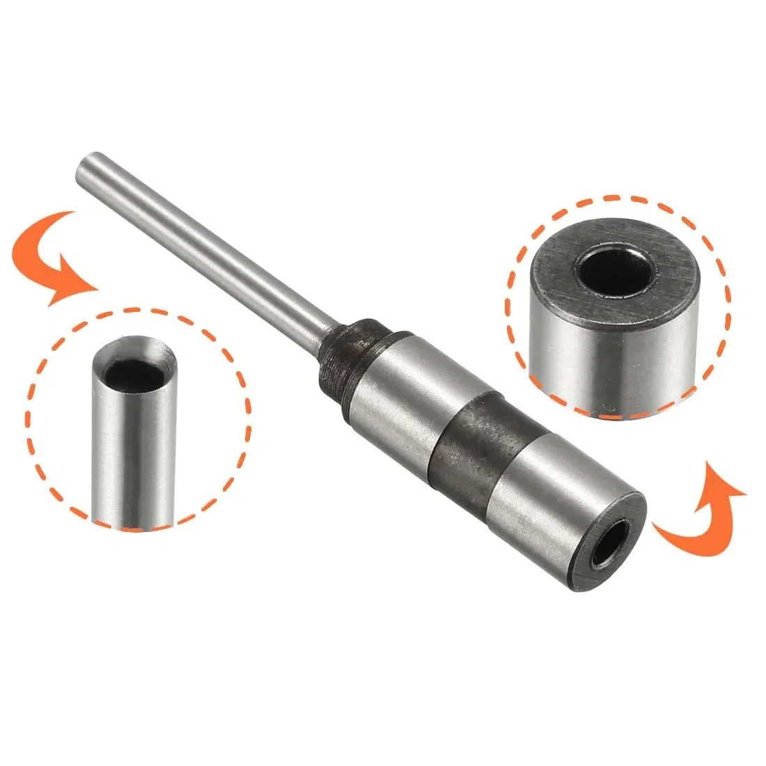 Punta da trapano for carta cava con gambo dritto da 11 mm, diametro di perforazione 2,5/3/3,5/4/4,5/5/5,5/6/7/8 mm for macchina perforatrice con gambo dritto(5mm)