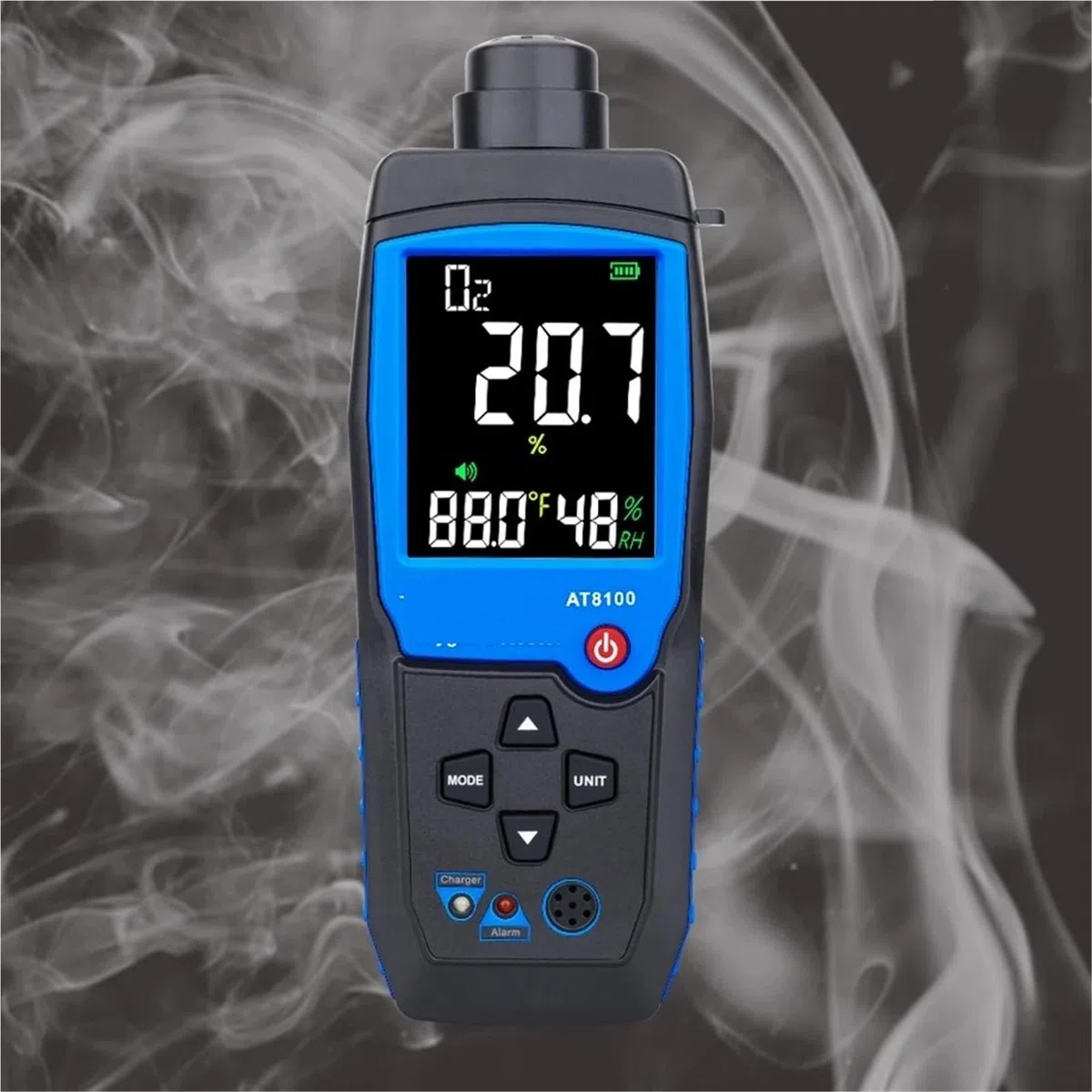 Monitoraggio della qualità dell'Aria Sensore Misuratore di Ossigeno Digitale Rilevatore Gas O2 a qualità 'Aria con Display LCD a Temperatura(AR8100)